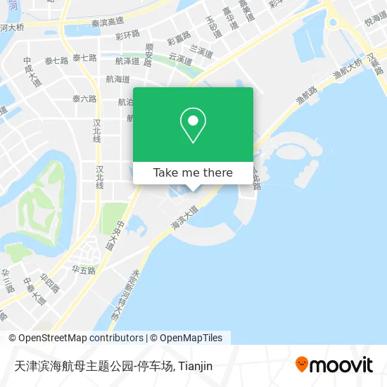 天津滨海航母主题公园-停车场 map