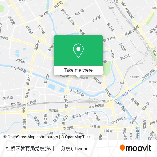 红桥区教育局党校(第十二分校) map