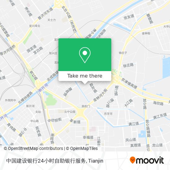 中国建设银行24小时自助银行服务 map