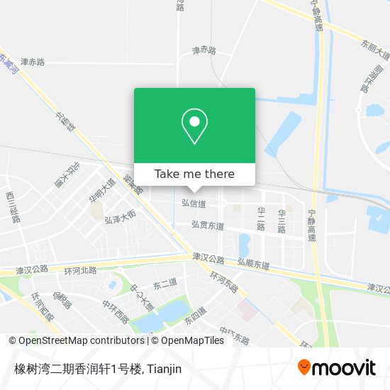 橡树湾二期香润轩1号楼 map