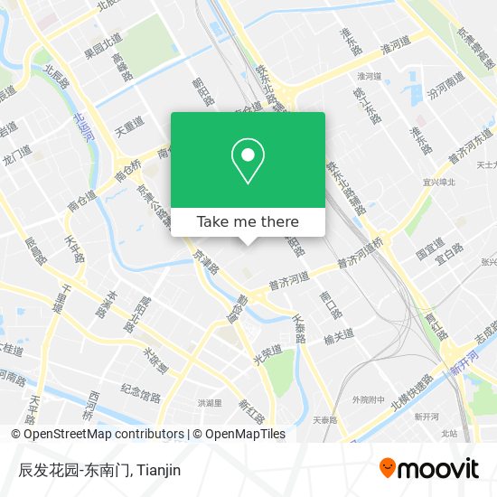 辰发花园-东南门 map