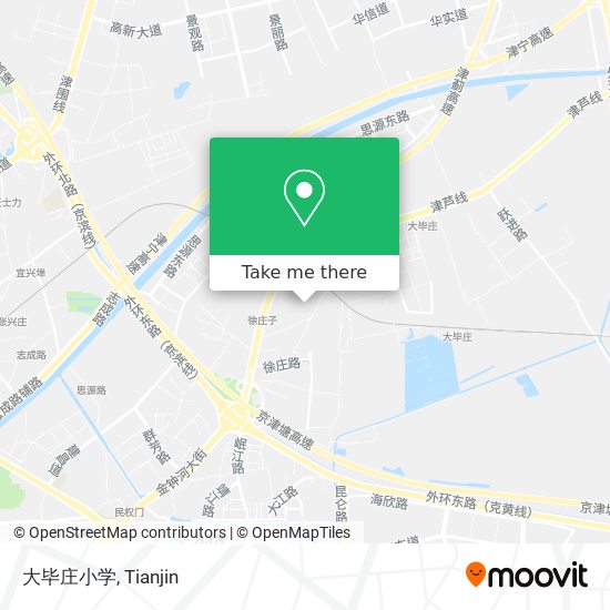 大毕庄小学 map