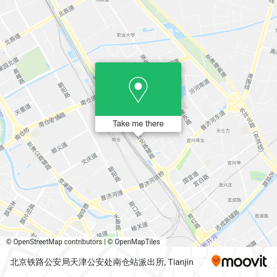 北京铁路公安局天津公安处南仓站派出所 map