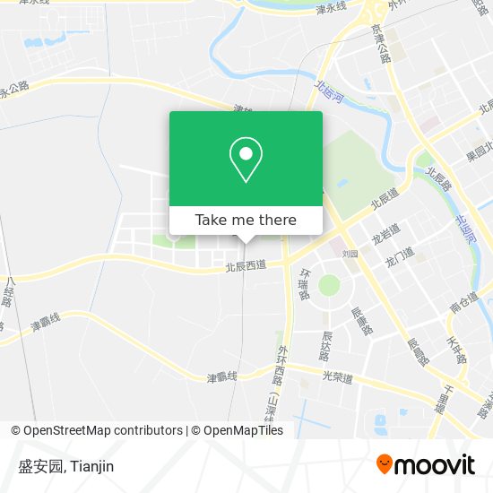 盛安园 map