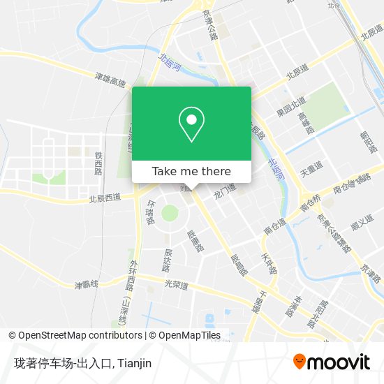 珑著停车场-出入口 map