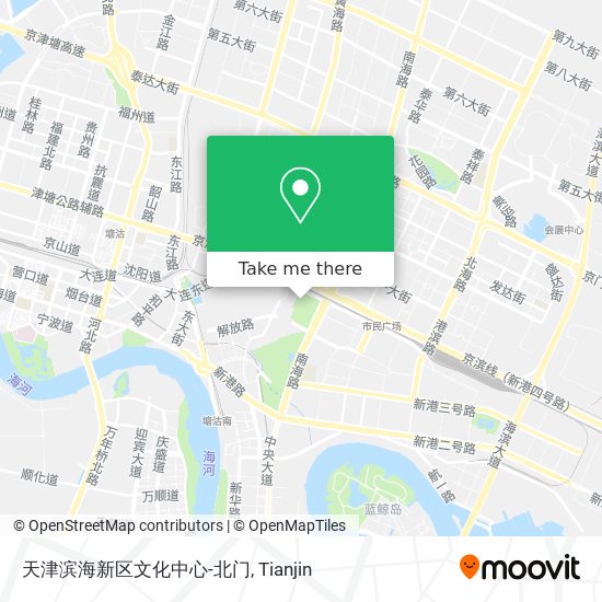 天津滨海新区文化中心-北门 map