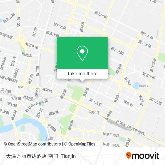 天津万丽泰达酒店-南门 map