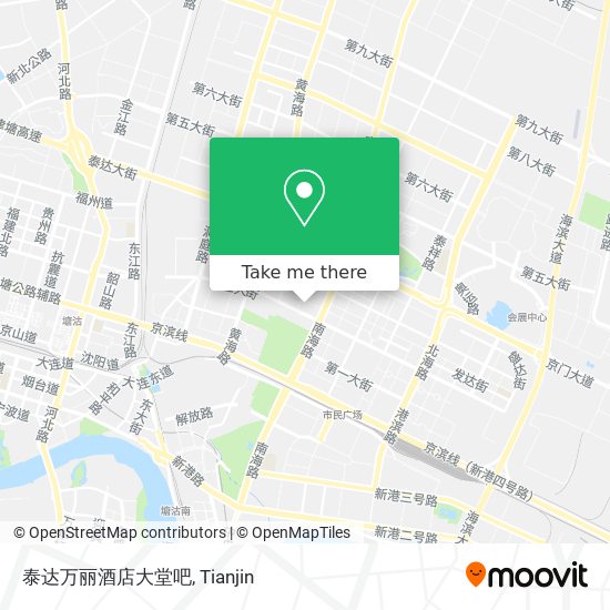 泰达万丽酒店大堂吧 map