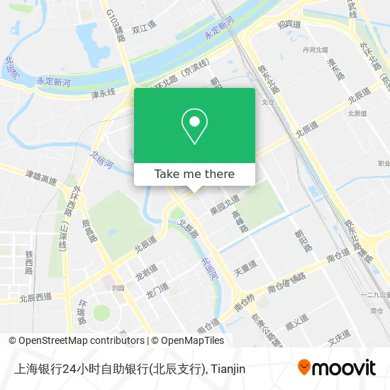 上海银行24小时自助银行(北辰支行) map