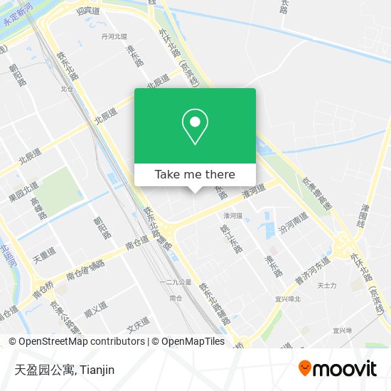天盈园公寓 map