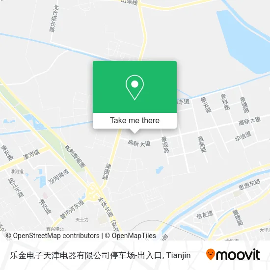 乐金电子天津电器有限公司停车场-出入口 map