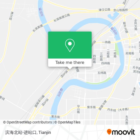 滨海北站-进站口 map