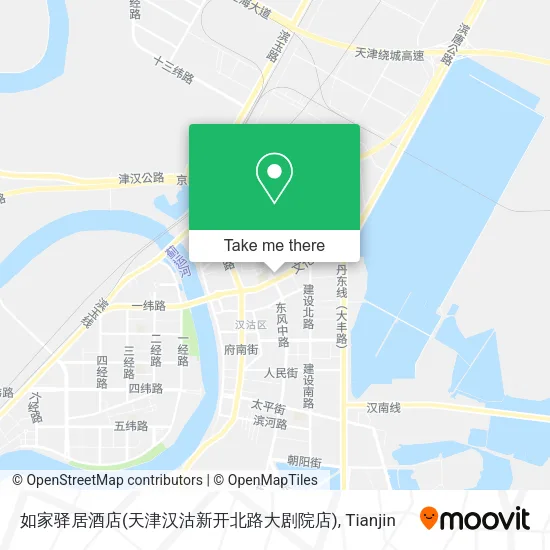 如家驿居酒店(天津汉沽新开北路大剧院店) map
