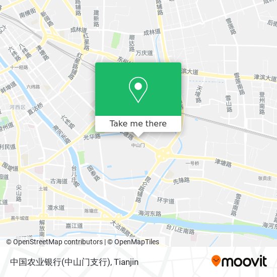中国农业银行(中山门支行) map