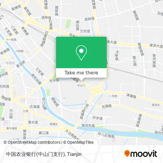 中国农业银行(中山门支行) map
