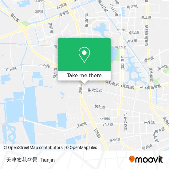 天津农苑盆景 map