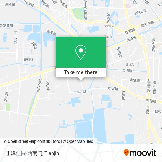 于泽佳园-西南门 map
