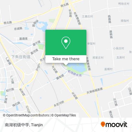 南湖初级中学 map