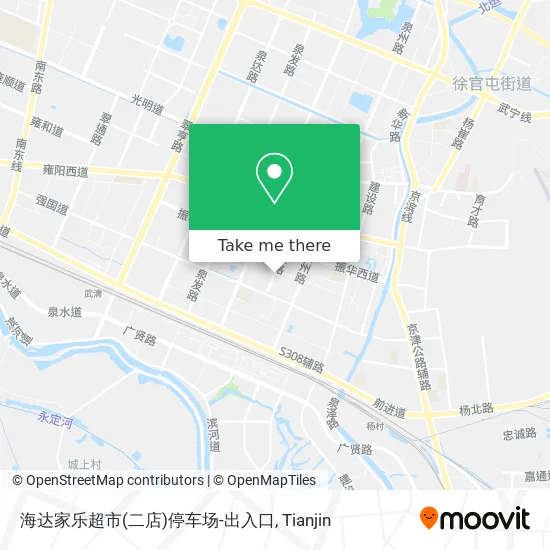 海达家乐超市(二店)停车场-出入口 map