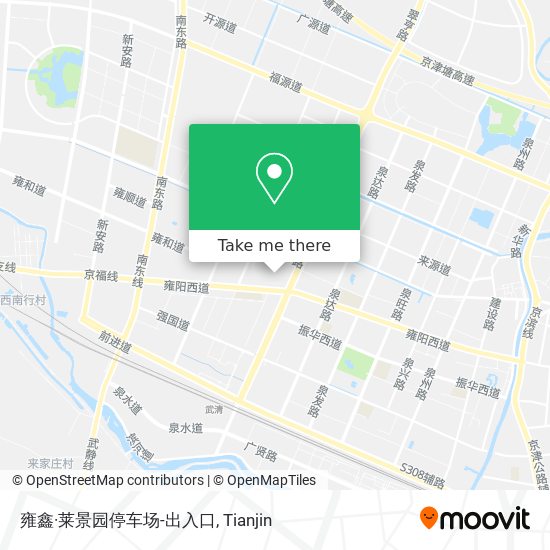 雍鑫·莱景园停车场-出入口 map