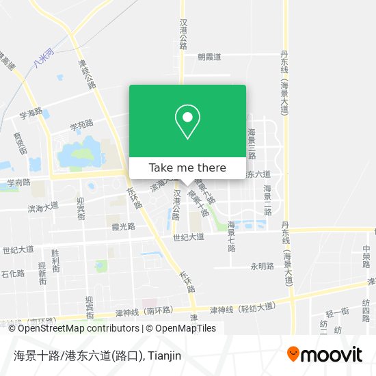 海景十路/港东六道(路口) map