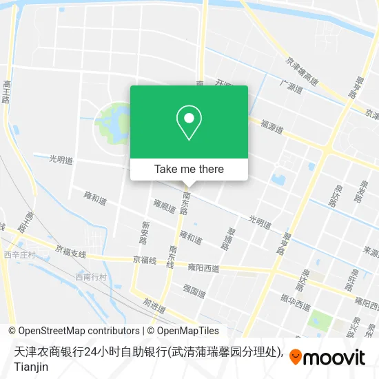 天津农商银行24小时自助银行(武清蒲瑞馨园分理处) map