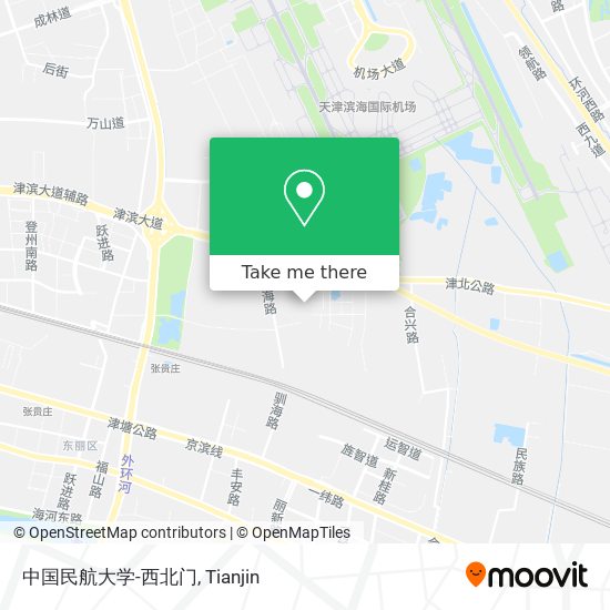 中国民航大学-西北门 map