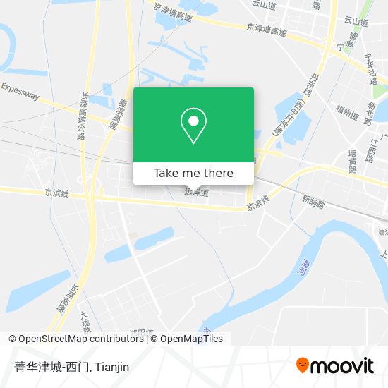 菁华津城-西门 map