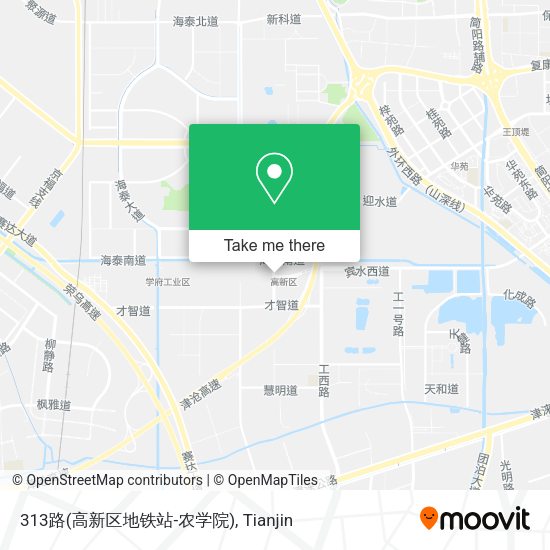 313路(高新区地铁站-农学院) map