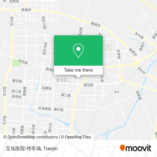 宝坻医院-停车场 map