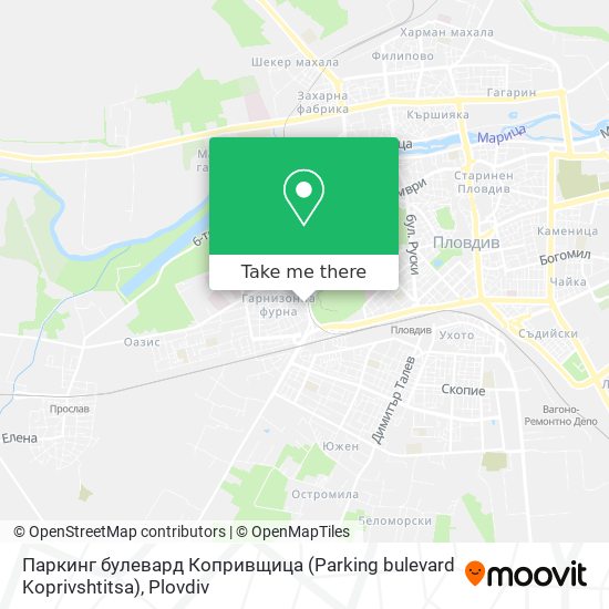 Паркинг булевард Копривщица (Parking bulevard Koprivshtitsa) map