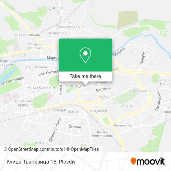 Карта Улица Трапезица 15