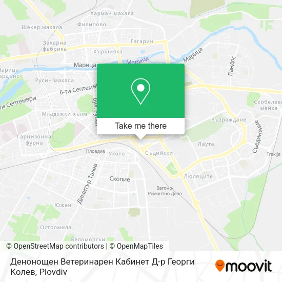 Карта Денонощен Ветеринарен Кабинет Д-р Георги Колев