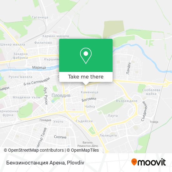 Карта Бензиностанция Арена
