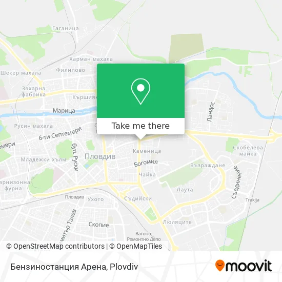 Карта Бензиностанция Арена