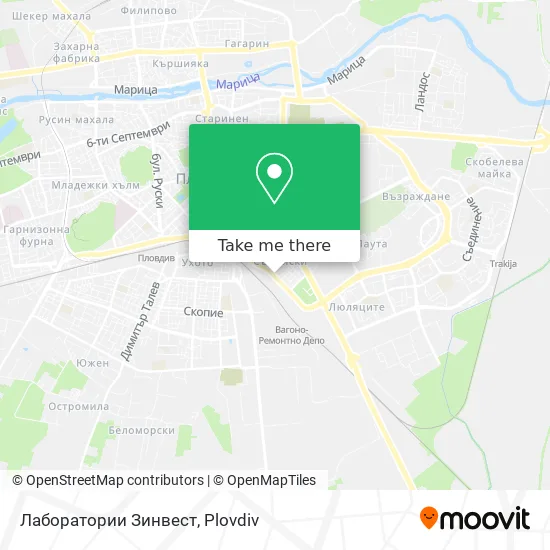 Лаборатории Зинвест map