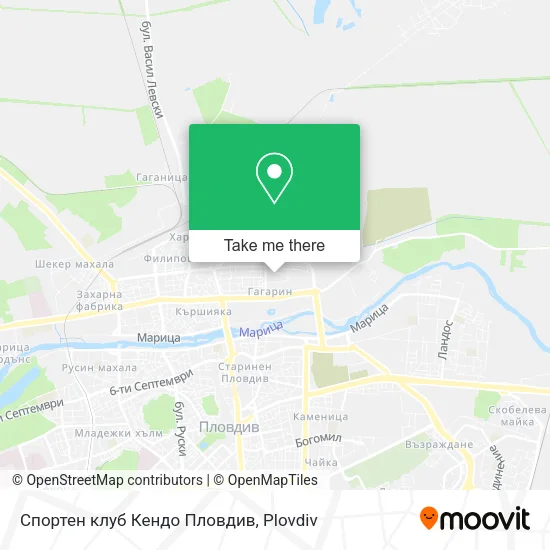 Карта Спортен клуб Кендо Пловдив