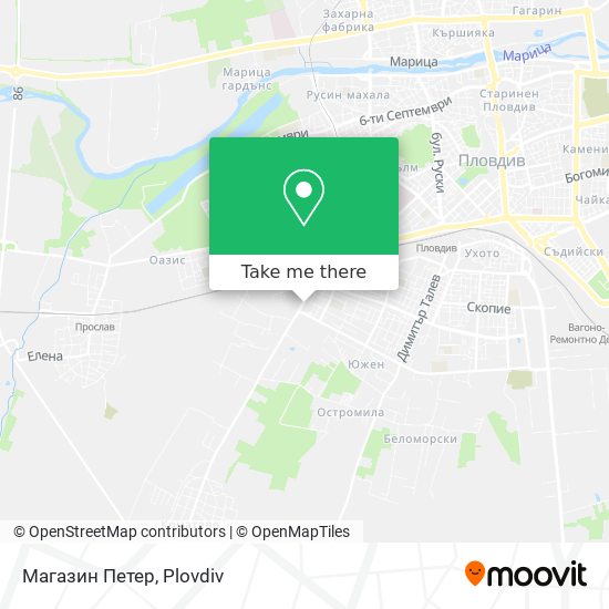 Магазин Петер map