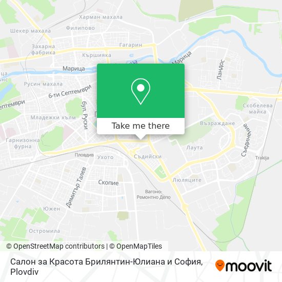Карта Салон за Красота Брилянтин-Юлиана и София