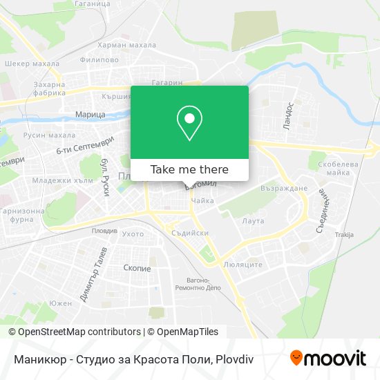 Карта Маникюр - Студио за Красота Поли