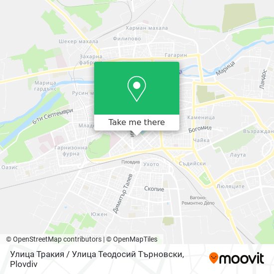 Улица Тракия / Улица Теодосий Търновски map