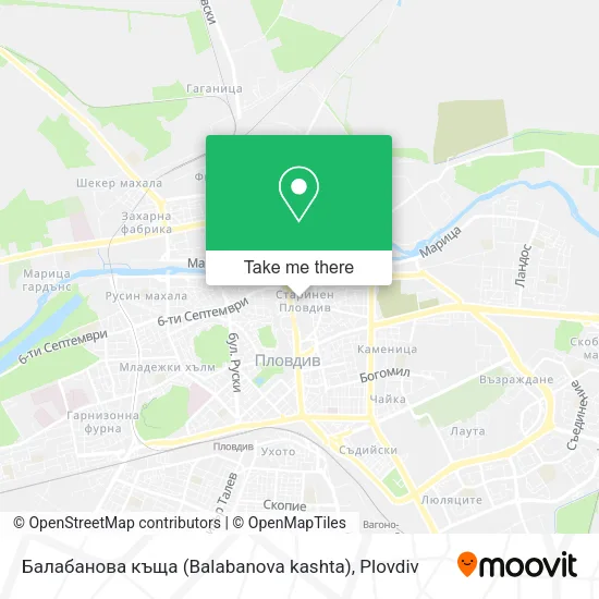 Карта Балабанова къща (Balabanova kashta)