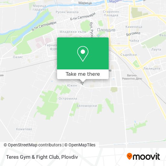 Teres Gym & Fight Club map