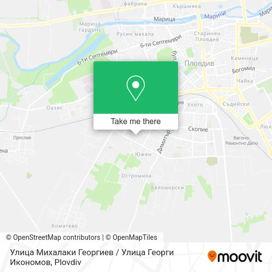 Карта Улица Михалаки Георгиев / Улица Георги Икономов