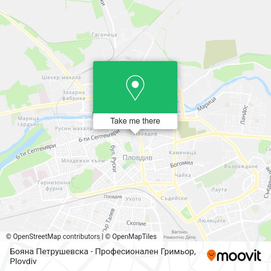 Карта Бояна Петрушевска - Професионален Гримьор