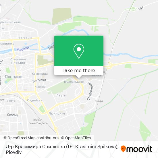 Д-р Красимира Спилкова (D-r Krasimira Spilkova) map