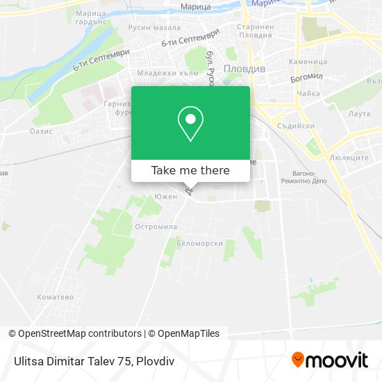 Ulitsa Dimitar Talev 75 map