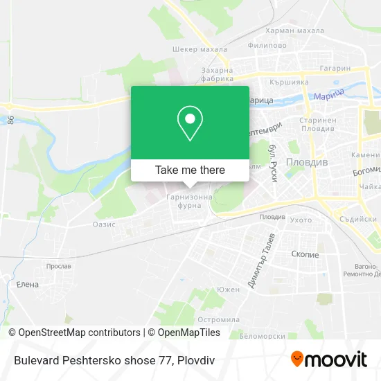 Карта Bulevard Peshtersko shose 77