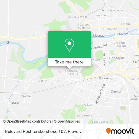 Bulevard Peshtersko shose 107 map