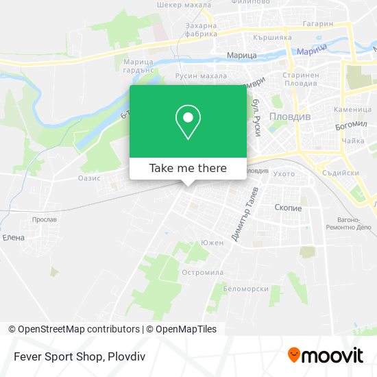 Fever Sport Shop map